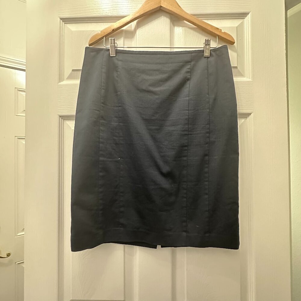 Ann Taylor Navy Blue Suit Pencil Skirt Size 12